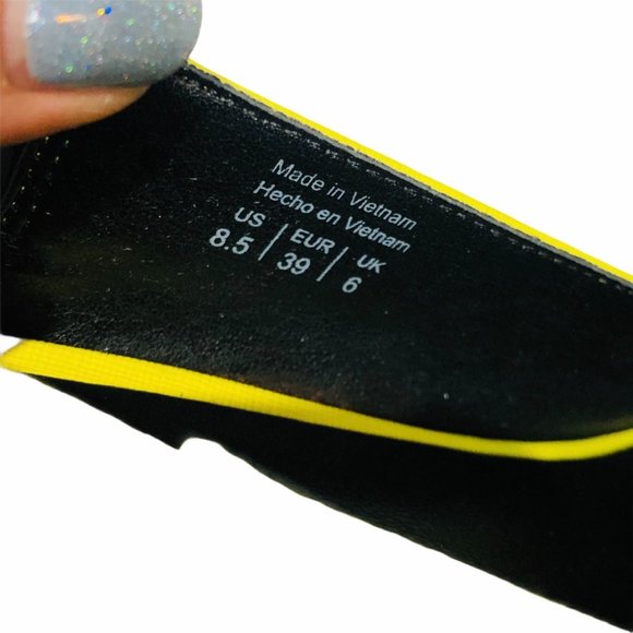 NWB ALDO Yellow Toviel Slingback Heel Pump 8.5 - Picture 8 of 9